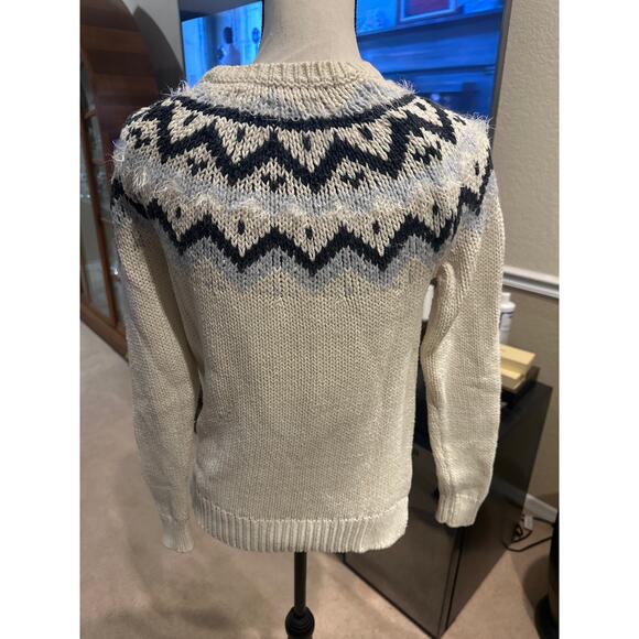 Women’s The Loft Fair Isle Eyelash Sweater. Size Small - Picture 3 of 4